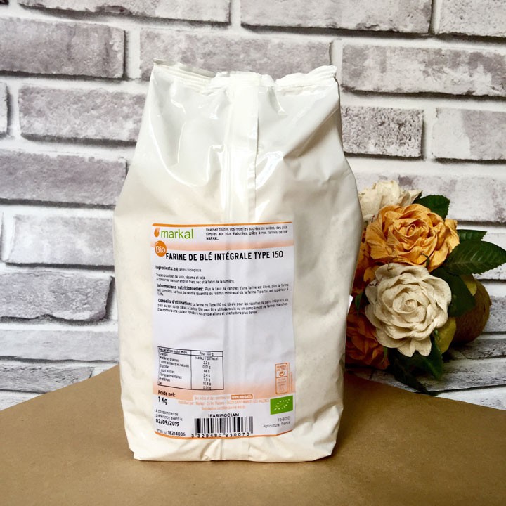 [Mã GROSALEHOT giảm 8% đơn 250K] Bột Mì Nguyên Cám Hữu Cơ T150 Markal 1kg | BigBuy360 - bigbuy360.vn