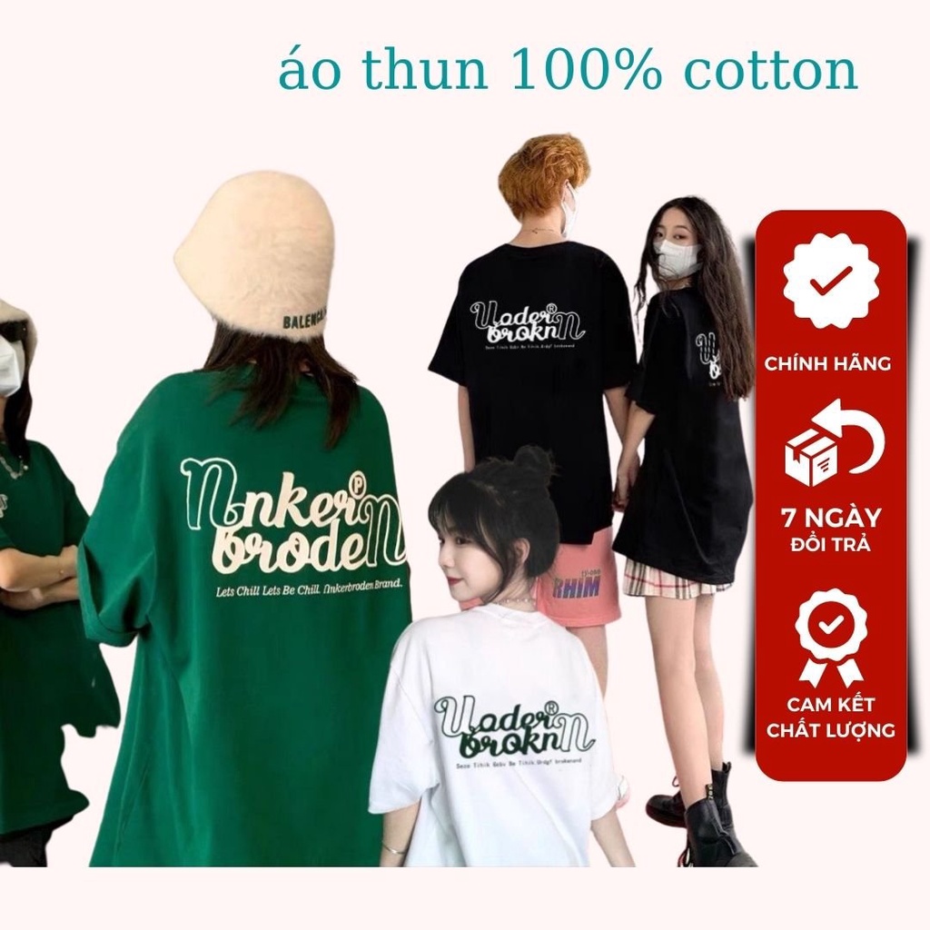 Áo Thun Phông Nam Amaz Áo Cotton Độc Đáo màu xanh rêu in hình underbroken