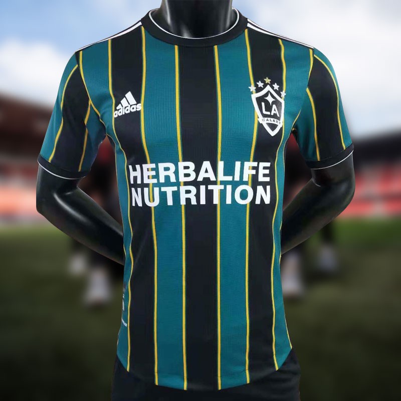 Áo Thun Bóng Đá Ngắn Tay 21-22 In Họa Tiết LA Galaxy Away