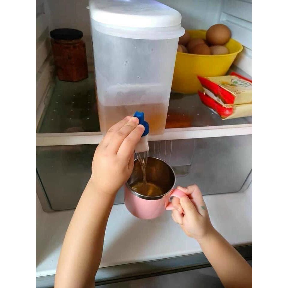 Bình nước 3,5lit pha trà, nước trái cây, để nước lọc trong tủ lạnh bằng nhựa Lebe, có vòi rất tiện dụng để lấy