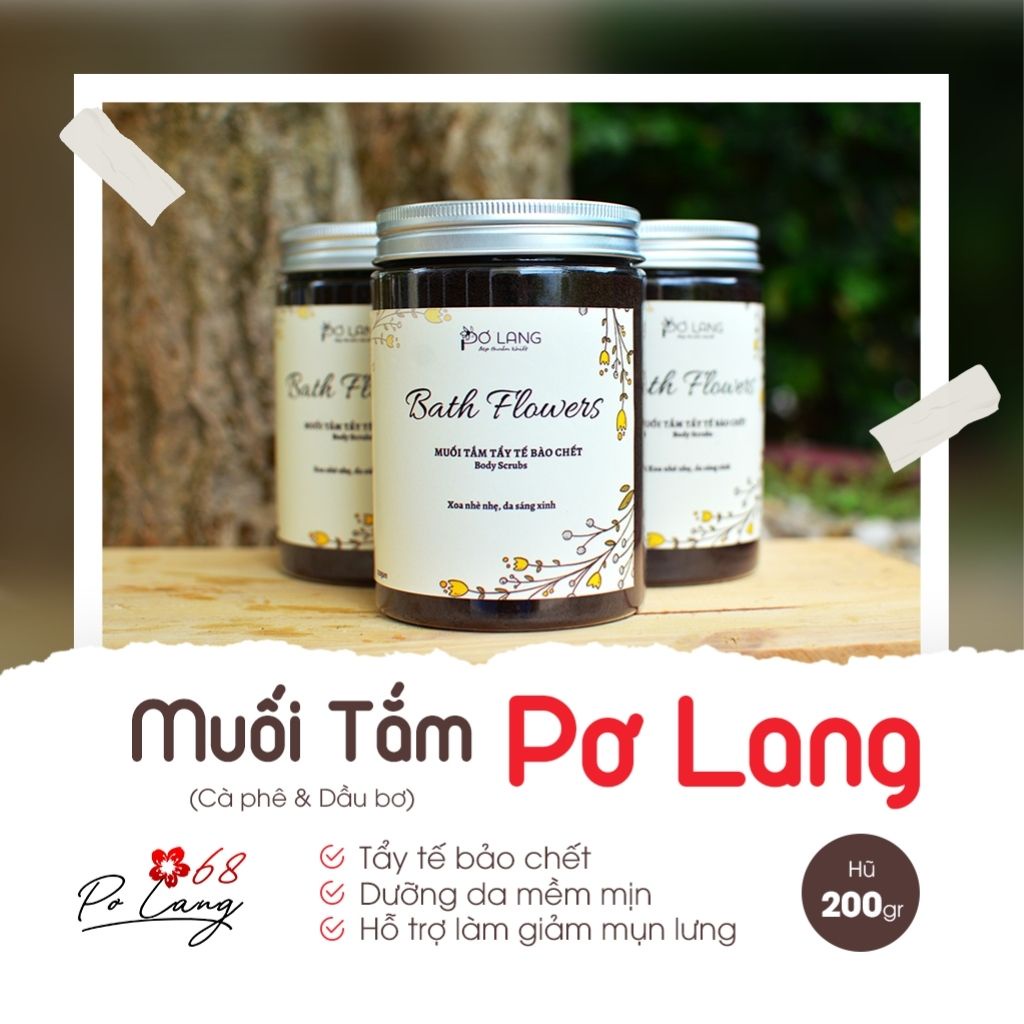 Muối Tắm Pơ Lang Tẩy Tế Bào Chết Dưỡng Da Mịn Màng 130gr/230gr