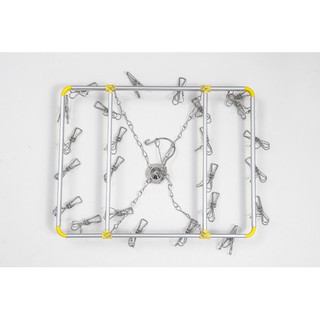 Móc chùm inox phơi đồ 28 kẹp