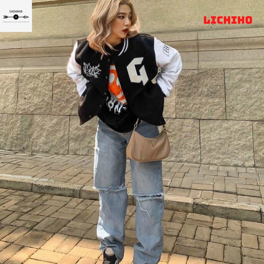 Áo khoác dù hai lớp G AKD06  LICHIHO jacket bomber nam nữ  ulzzang hottrend chất lượng rẻ đẹp style hàn quốc