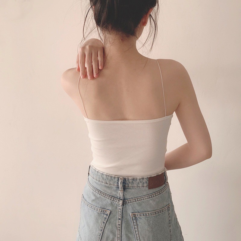 Áo Bra 2 Dây Cotton - Áo Lót Dáng Lửng Siêu Hot AL52