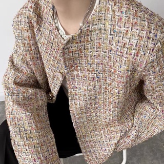 ÁO KHOÁC DẠ TWEED SỌC 2 MÀU CHO NAM |TAHISHOP| M34