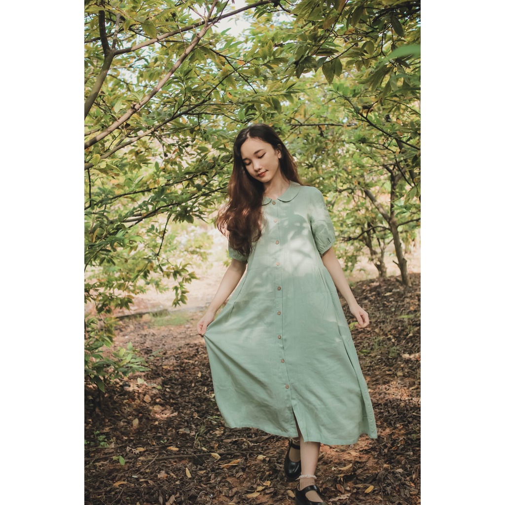 Váy Linen Matcha