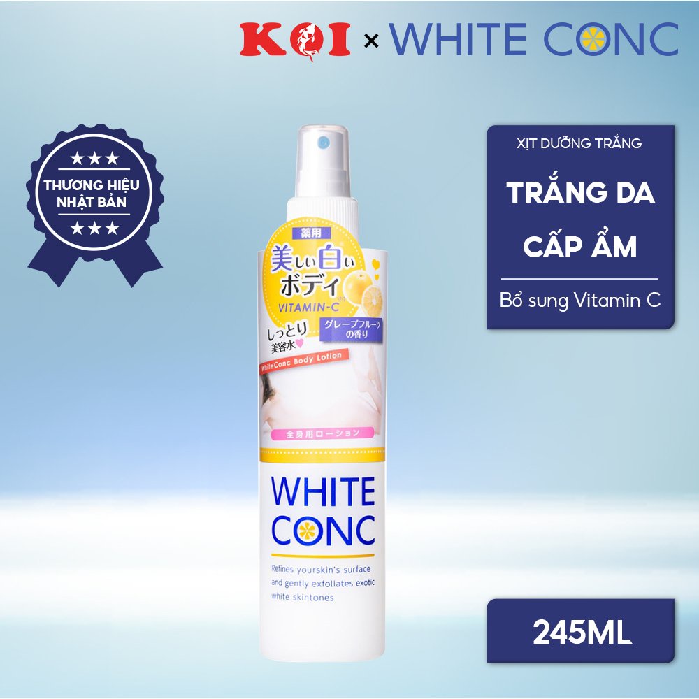 Xịt dưỡng trắng da toàn thân White Conc Body Lotion 245ml