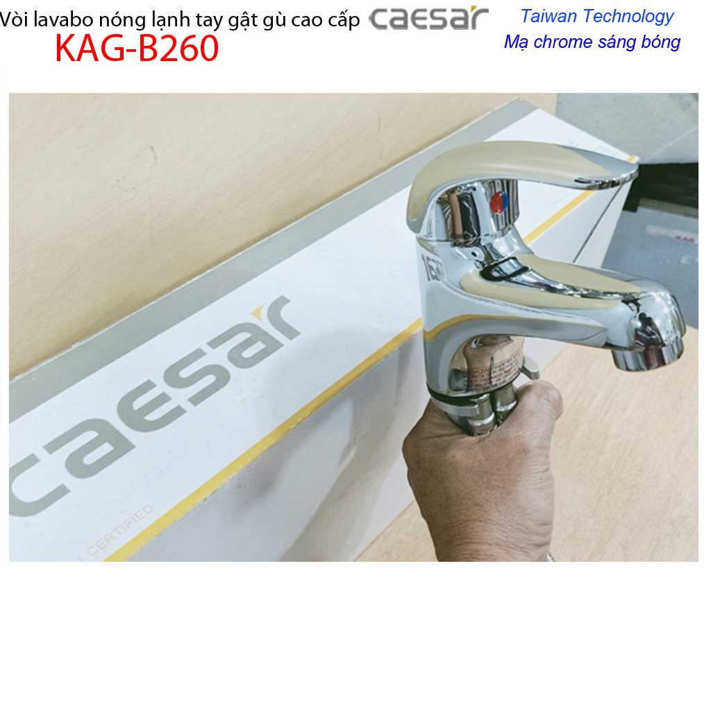 Vòi lavabo Caesar KAG-B260C best sellers chiết khấu giá tốt chất lượng tốt, vòi chậu gật gù nóng lạnh Caesar