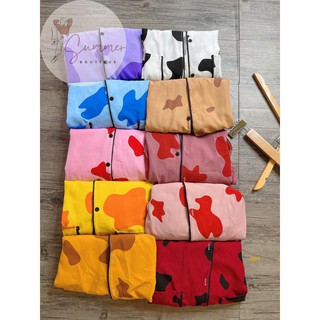 Pijama đùi bò sữa lụa mango