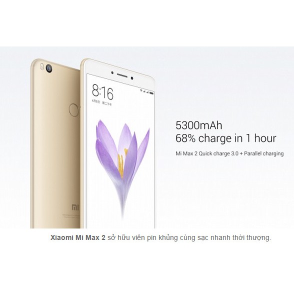 Điện thoại XiaomiI Mi Max 2 - 4Gb (Vàng)