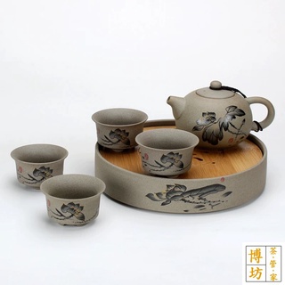 Bộ Ấm Chén Trà Gốm