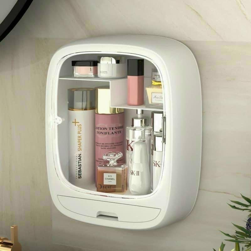 Kệ đựng mỹ phẩm treo tường Hokori Việt Nhật chống nước. Kèm miếng dán trong to. Treo mọi nơi đựng mọi đồ đều gọn gàng
