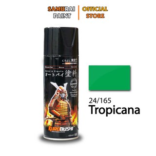 Chai xịt sơn samurai 24/165 chính hãng màu xanh lá tropicana