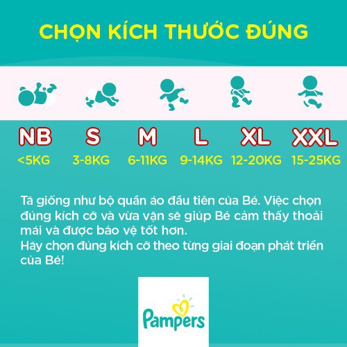 [Siêu Khuyến Mại] Tã dán Pampers M70, L30, XL26