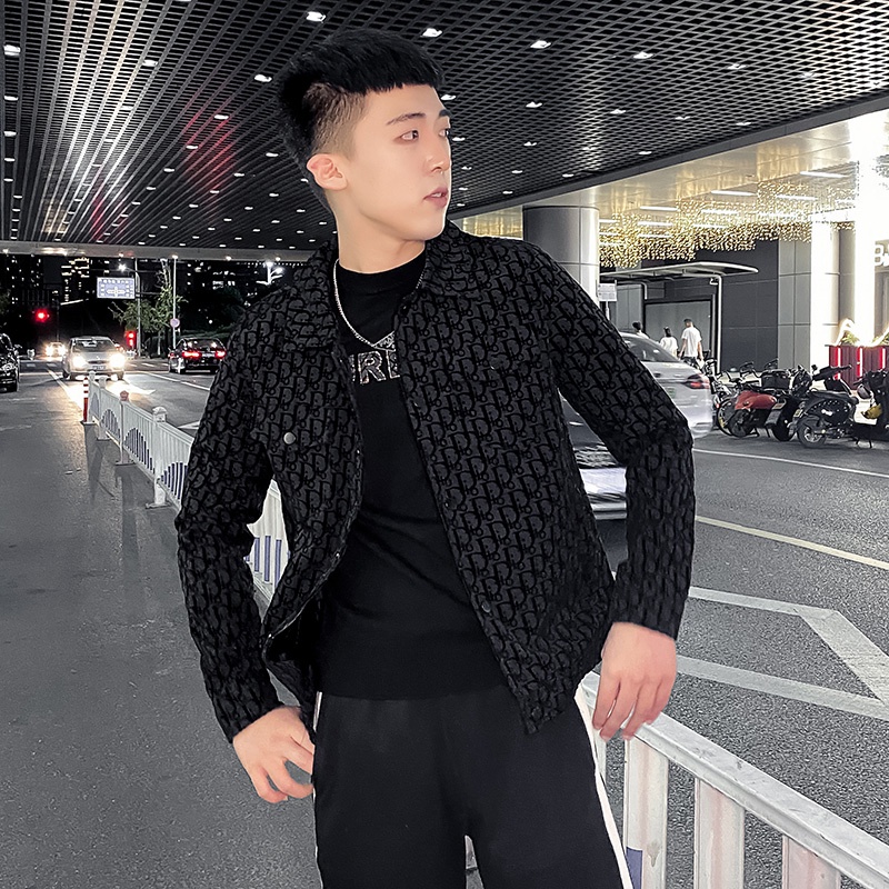 Áo khoác nam hàn quốc thu đông màu đen dễ phối đồ