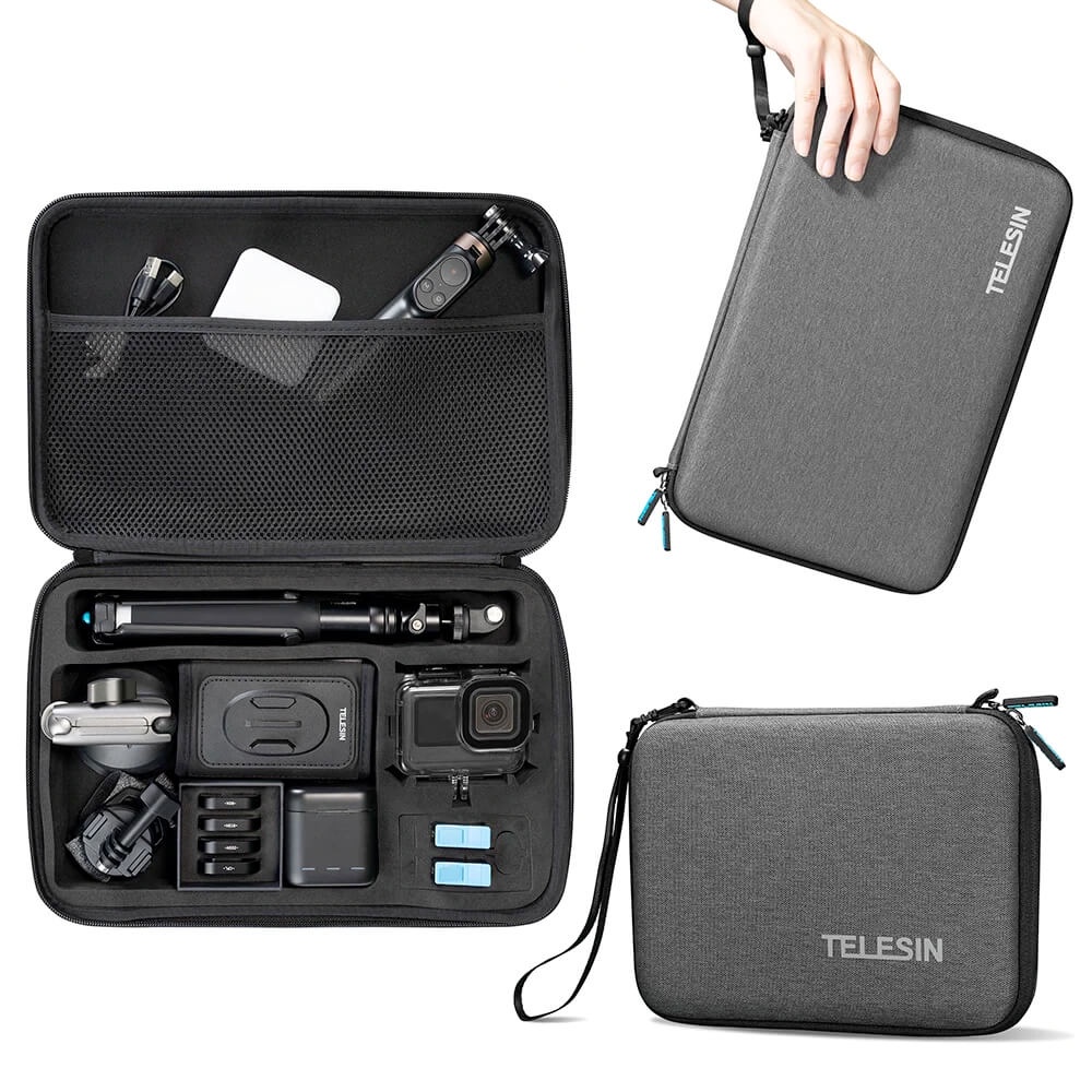 HỘP ĐỰNG PHỤ KIỆN GOPRO VÀ ACTION CAM TELESIN CHÍNH HÃNG
