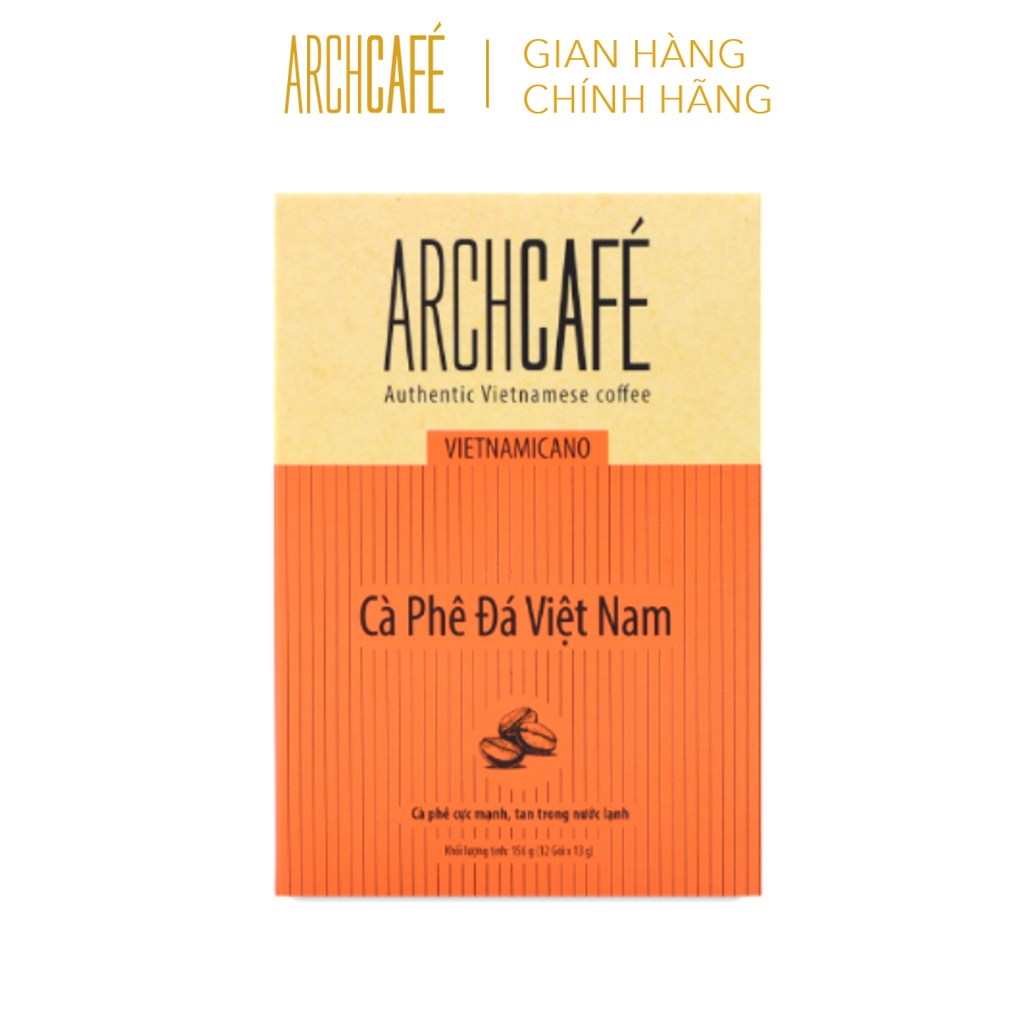[Mã BMBAU50 giảm 7% đơn 99K] Cà Phê Đá Việt Nam - Cafe hoà tan Archcafé - Vietnamicano (hộp 12 gói x 13g)