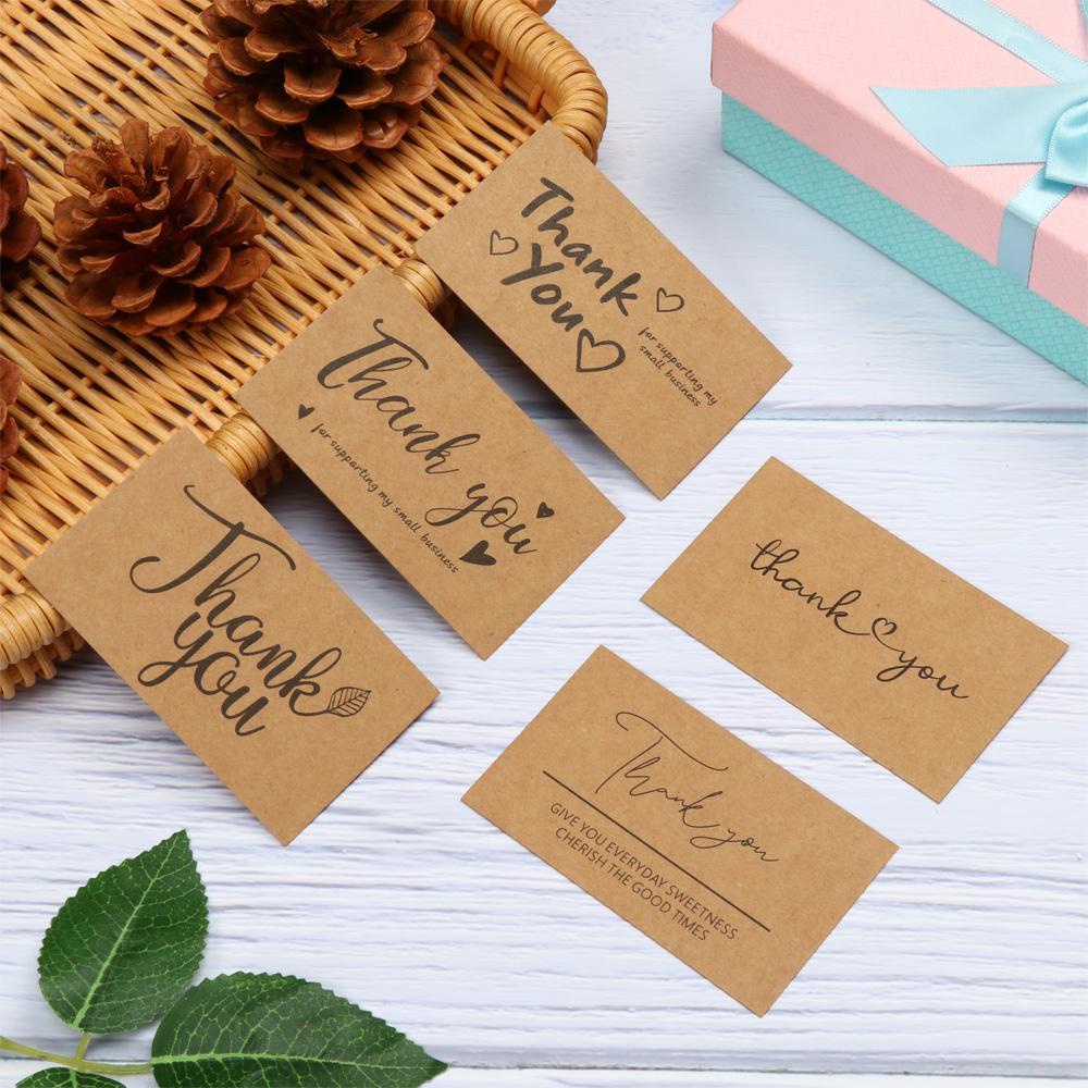 Set 30 Tấm Bưu Thiếp &quot;Thank You&quot; Cho Lời Chúc Mừng Giao Hàng