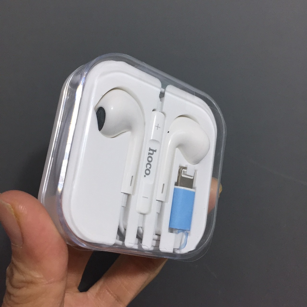 Tai nghe nhét tai có mic chân cắm Lightning kết nối bluetooth hoco M1 max
