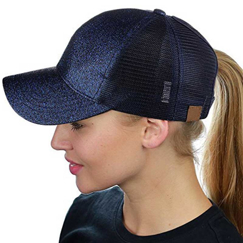 Mũ Lưỡi Trai Phối Lưới Lấp Lánh Thời Trang Mùa Hè Cho Nam Và Nữ