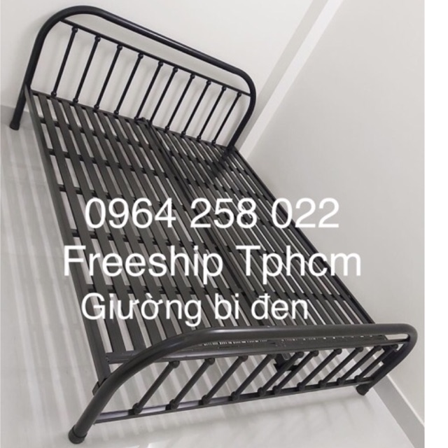 Giường Bi đen ngang 1m8 dài 2m Freeship tphcm (hình chụp thật)