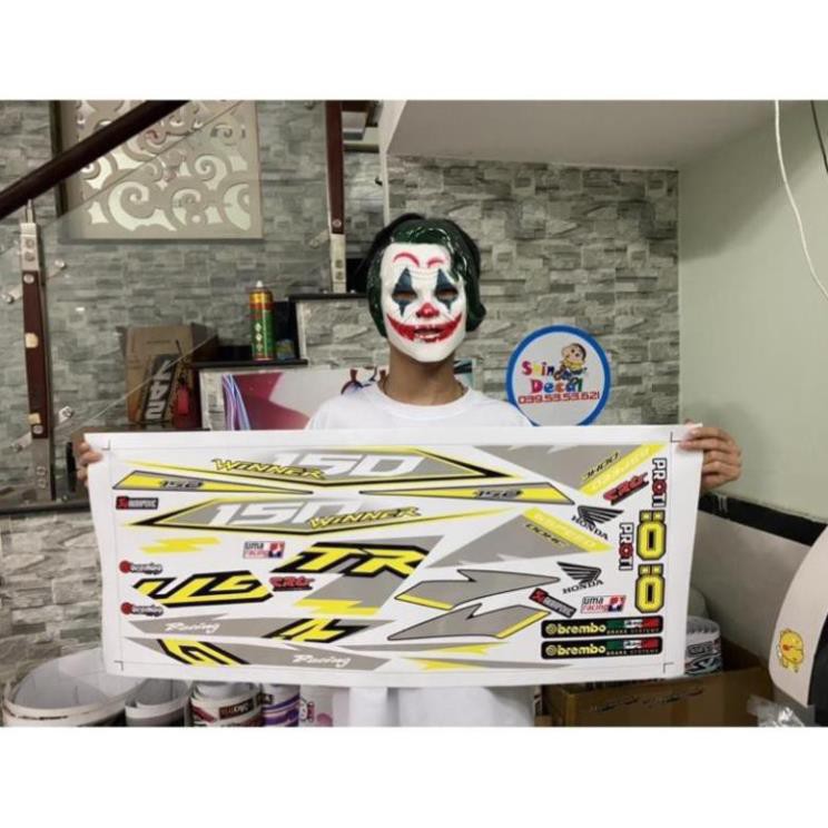 Tem rời Winner GTR dán xe trắng
