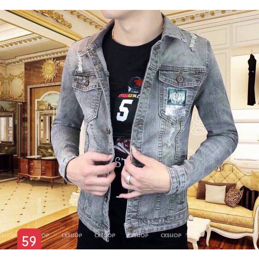 Áo khoác jean nam thời trang cao cấp, chất liệu denim thoáng mát, hàng chuẩn shop StoreBEN Shop0807 S12