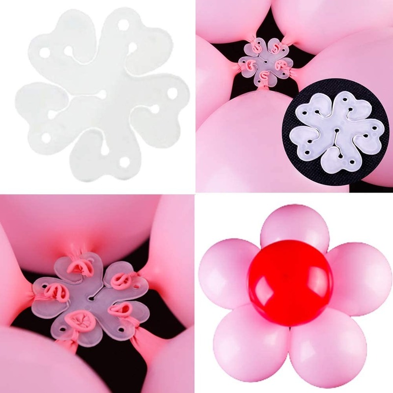 Set 50 Kẹp Bong Bóng Hình Hoa Mận 5 Trong 1
