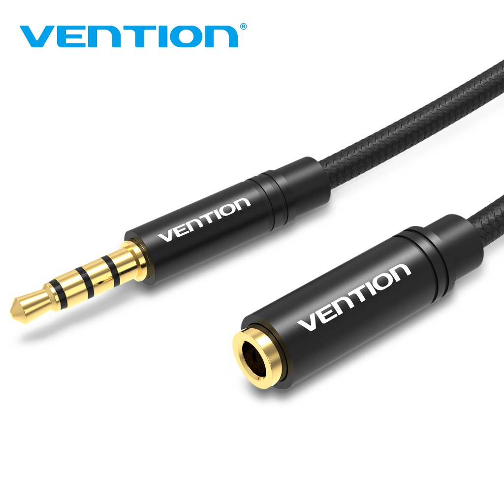 Cáp Nối Dài Cổng 3.5mm Vention Dây Cáp Nối Dài Cho Tai Nghe Phích Cắm 3.5mm