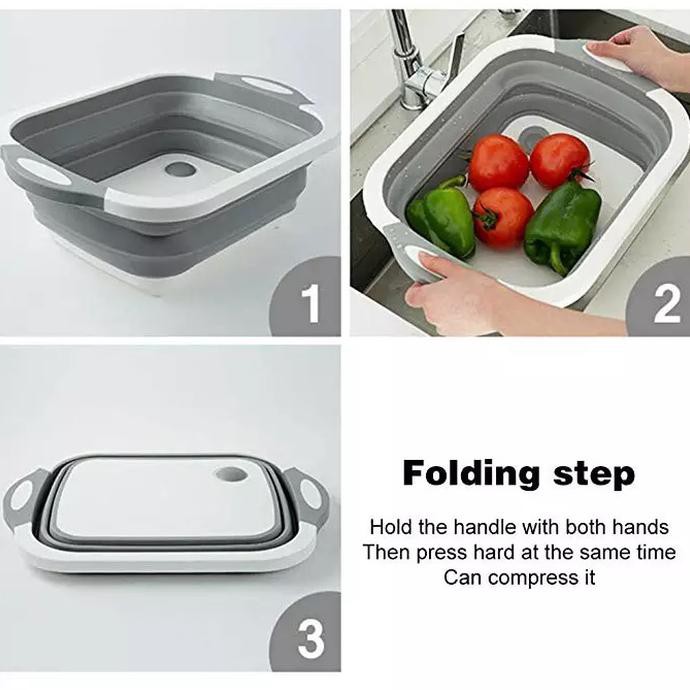 Thớt Silicone 2 Chức Năng Gấp Gọn Tiện Dụng | BigBuy360 - bigbuy360.vn
