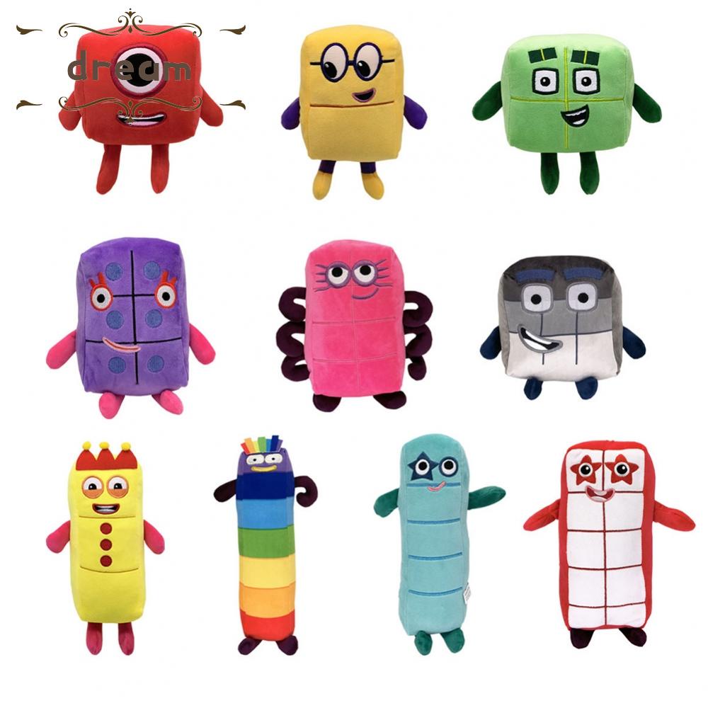 【DREAMLIFE】15-30cm Numberblocks Plush Doll Educational Stuffed Number Blocks Toys Kids Gift Toys Kids Gift 1-10 Cute Plush Toy