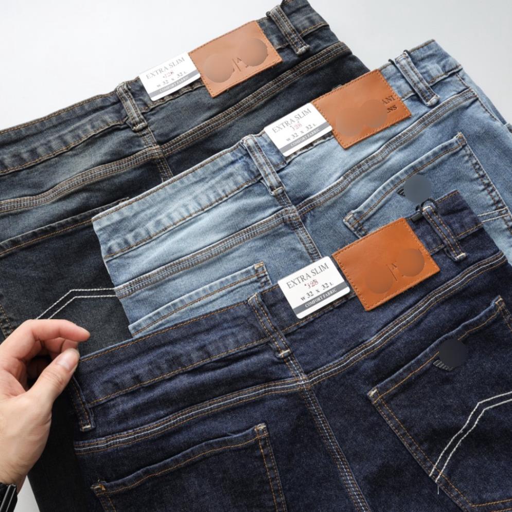 Quần Jean Nam Ống Suông Wash Nhẹ Co Giãn Thoải Mái , Quần Jean Nam Big size , Quần Bò Nam - 3bros Quần Áo Xuất Khẩu New