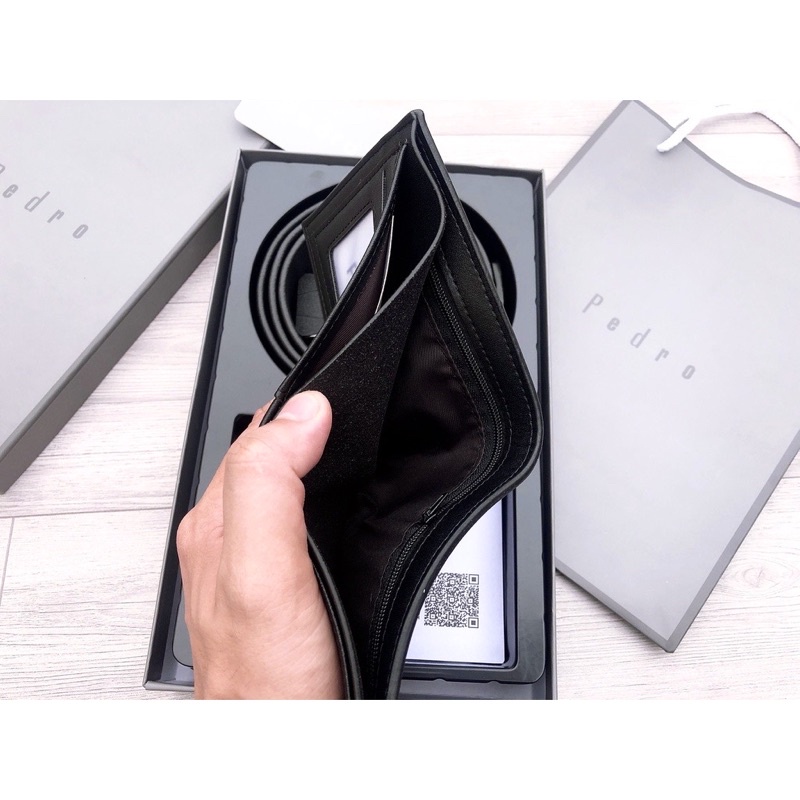 [Fullbox] Combo ví và thắt lưng nam pedro hàng chuẩn xuất xịn, làm quà tặng siêu sang