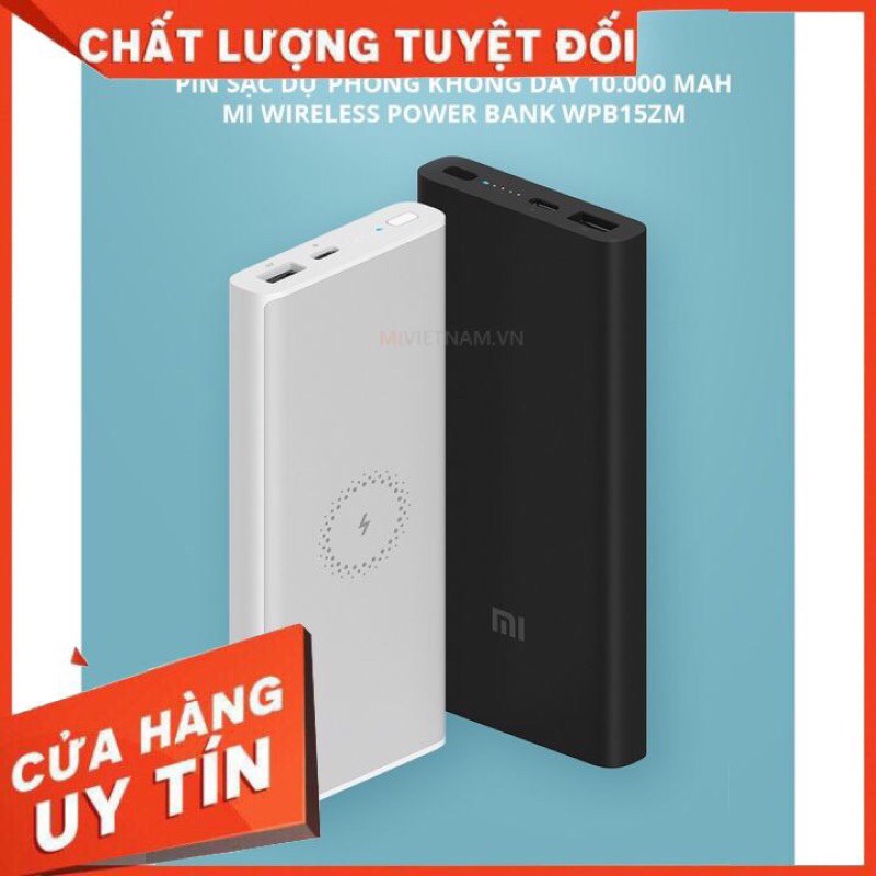 Pin sạc dự phòng Xiaomi không dây Mi 10000 mAh.Bảo hành 6 th-hàng nội địa