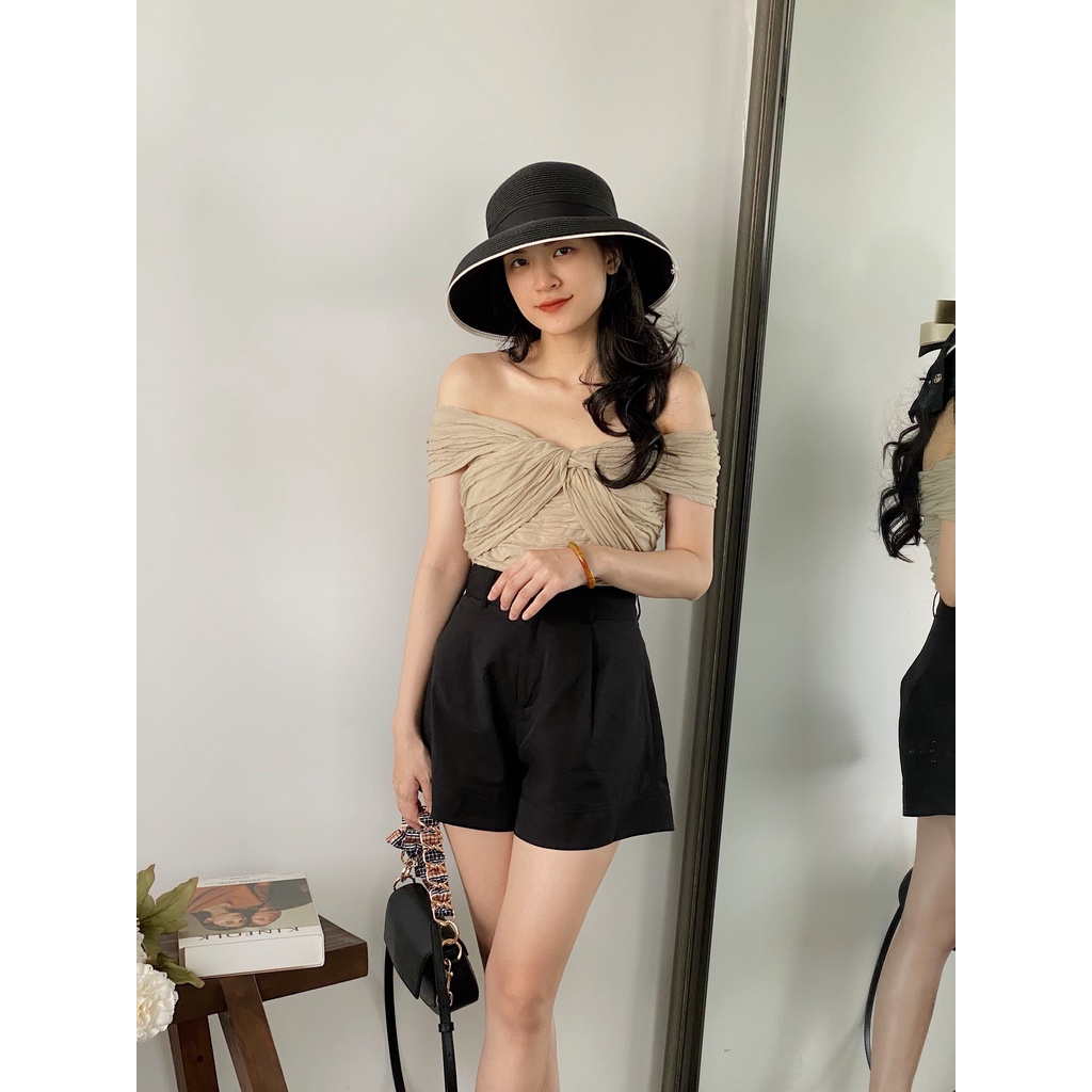 ÁO BẸT VAI XOẮN NƠ NGỰC_AV1179