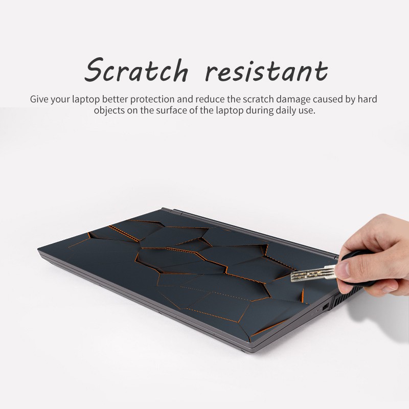 Set 2 miếng dán bảo vệ da laptop chống thấm nước và chống mài mòn cho HP/ Acer/ Macbook/ Asus 14/15/17 inch