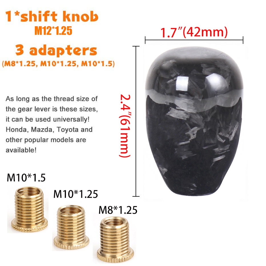 Núm Gạt Cần Số Xe Hơi Họa Tiết Sợi Carbon Thông Dụng