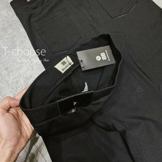 Quần legging điểm nhấn da 1 màu