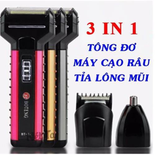 máy cạo râu Boteng BT-T1, máy cạo râu đa năng 3 trong 1 an toàn Hàn Quốc