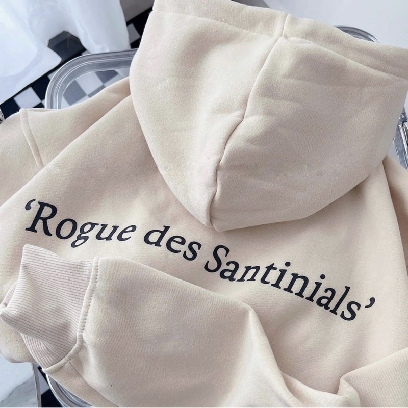 [Mã SKAMFSW175 giảm 10K đơn 50K] (sẵn) Áo Hoodie nỉ lót bông form rộng Santinails unisex (nam nữ mặc được)