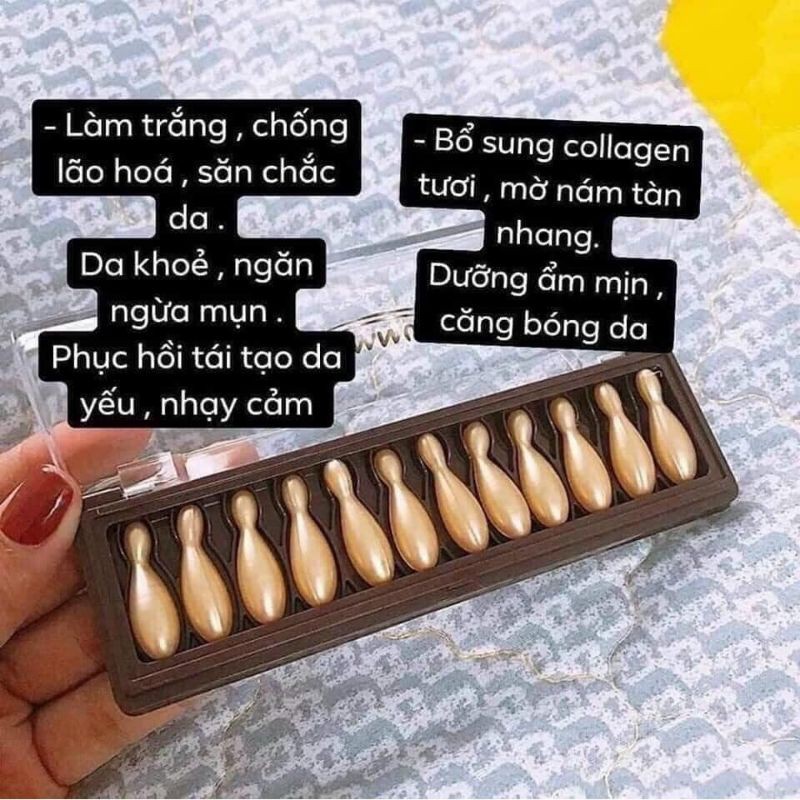 Viên Collagen tươi Ammud Multi Vita Ampoule Hàn Quốc vỉ 12 viên