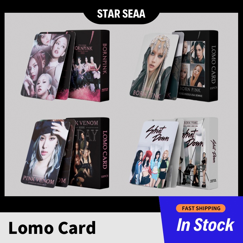 Born Pink Bộ 53 Thẻ Hình Nhóm Nhạc Blackpink Đáng Yêu Pink Venom