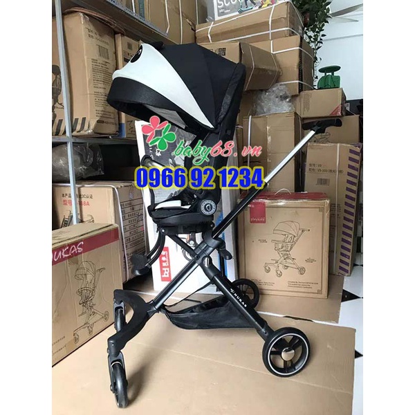 Xe đẩy gập gọn 2 chiều Nukas A8 cao cấp cho bé