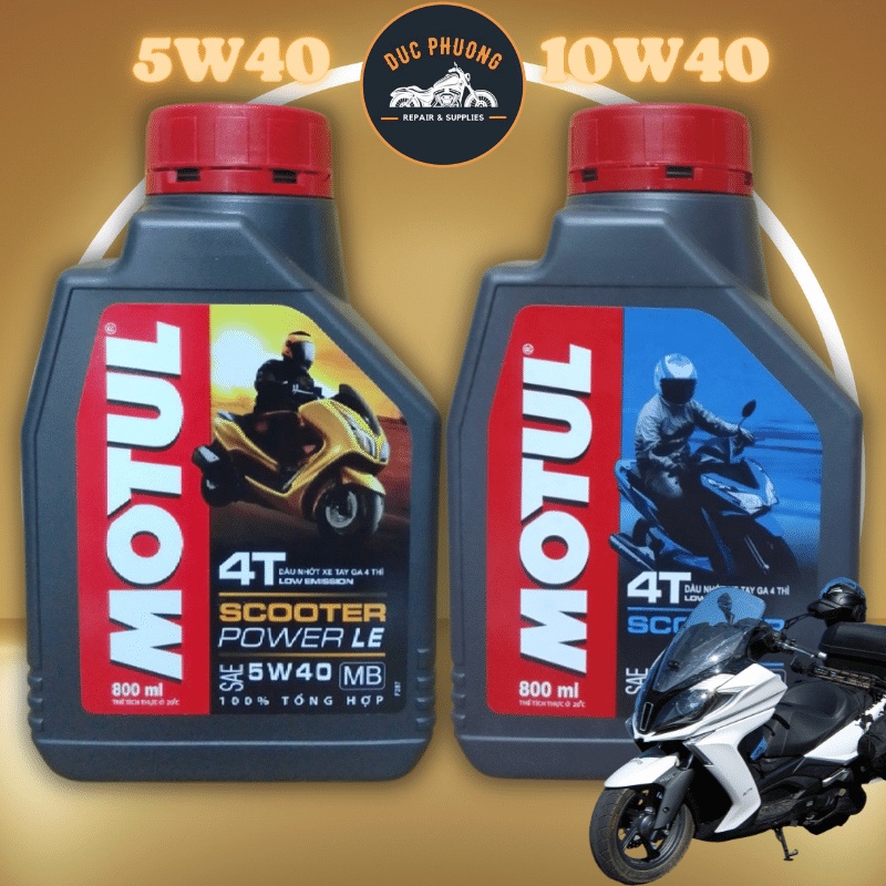 Nhớt xe tay ga Motul SCOOTER POWER LE 5W40, LE 10W40  - Đức Phương