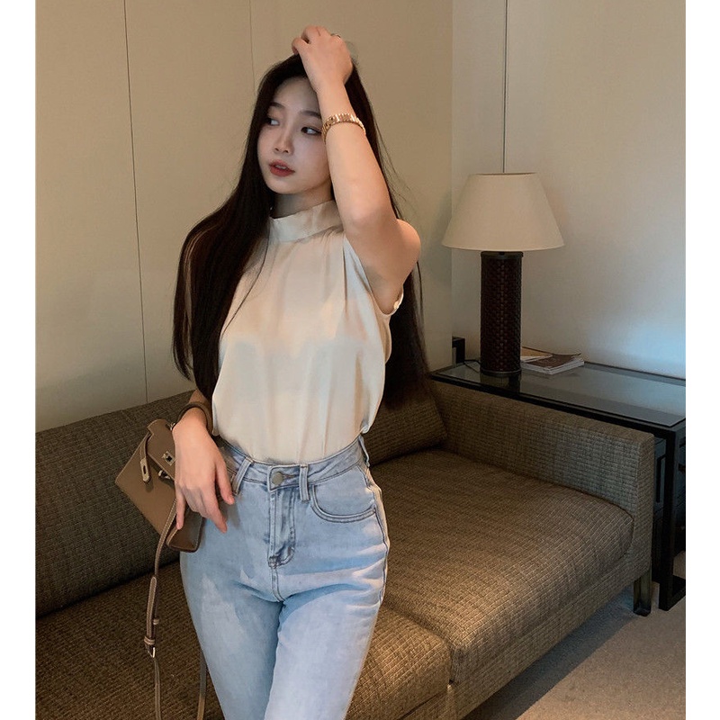 Áo Voan Hai Dây Trễ Vai Phong Cách Quyến Rũ Dành Cho Nữ