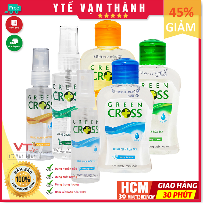 ✅ Nước Rửa Tay Khô: Green Cross Diệt khuẩn 99% (hàng công ty) - VT0314