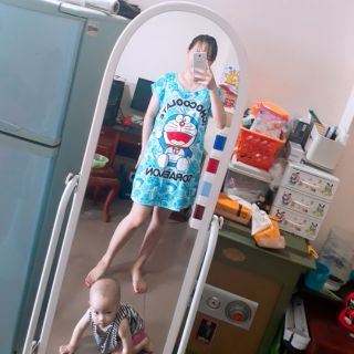 Váy ngủ doremon(ảnh thật)