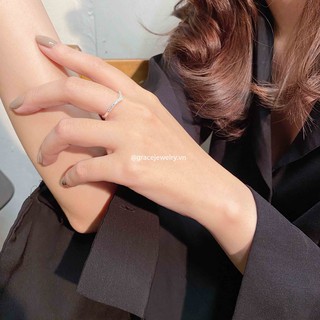 Nhẫn bạc Grace - Crystal V