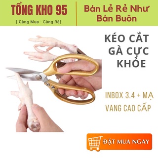 Kéo inox Nhật nhà bếp đa năng, có thể cắt gà, cắt vải. TONGKHO95