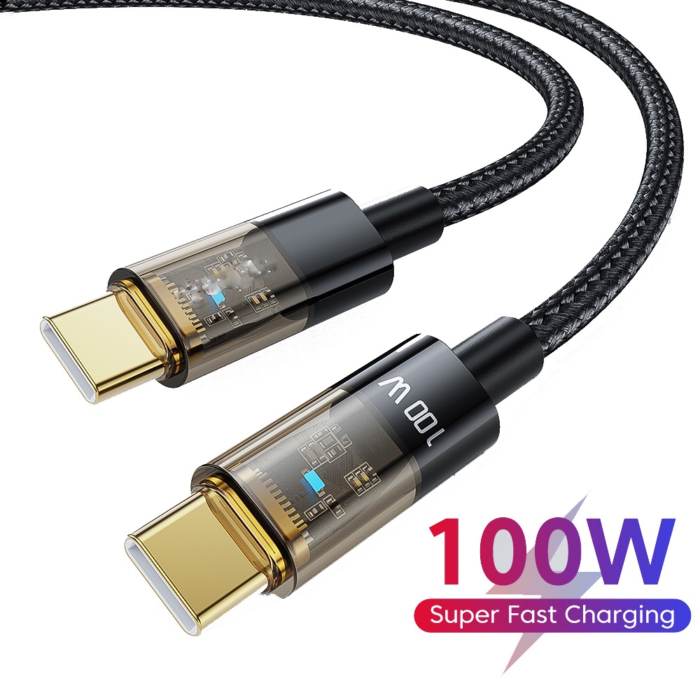 Dây cáp sạc nhanh ELOUGH 6A 100W USB C/ L cho điện thoại Huawei